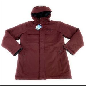 Mens Columbia Jacket Maroon